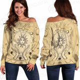 Human Hands Hold The Sun SDN-1030 Off Shoulder Sweaters