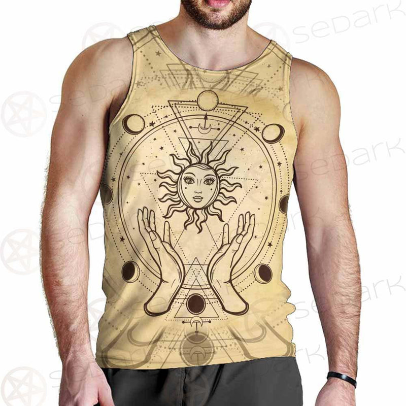 Human Hands Hold The Sun SDN-1030 Men Tank-tops