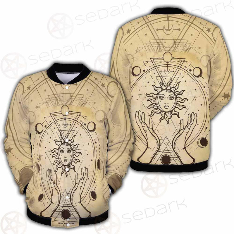 Human Hands Hold The Sun SDN-1030 Button Jacket