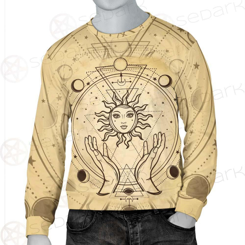 Human Hands Hold The Sun SDN-1030 Unisex Sweatshirt