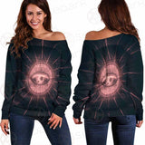Mystical Geometry Symbol SDN-1032 Off Shoulder Sweaters