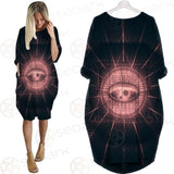 Mystical Geometry Symbol SDN-1032 Batwing Pocket Dress