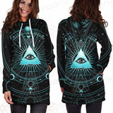 Vector Illustration On A Black Background SDN-1033 Hoodie Dress