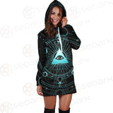 Vector Illustration On A Black Background SDN-1033 Hoodie Dress