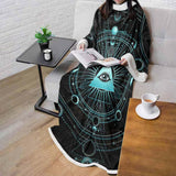 Vector Illustration On A Black Background SDN-1033 Sleeved Blanket