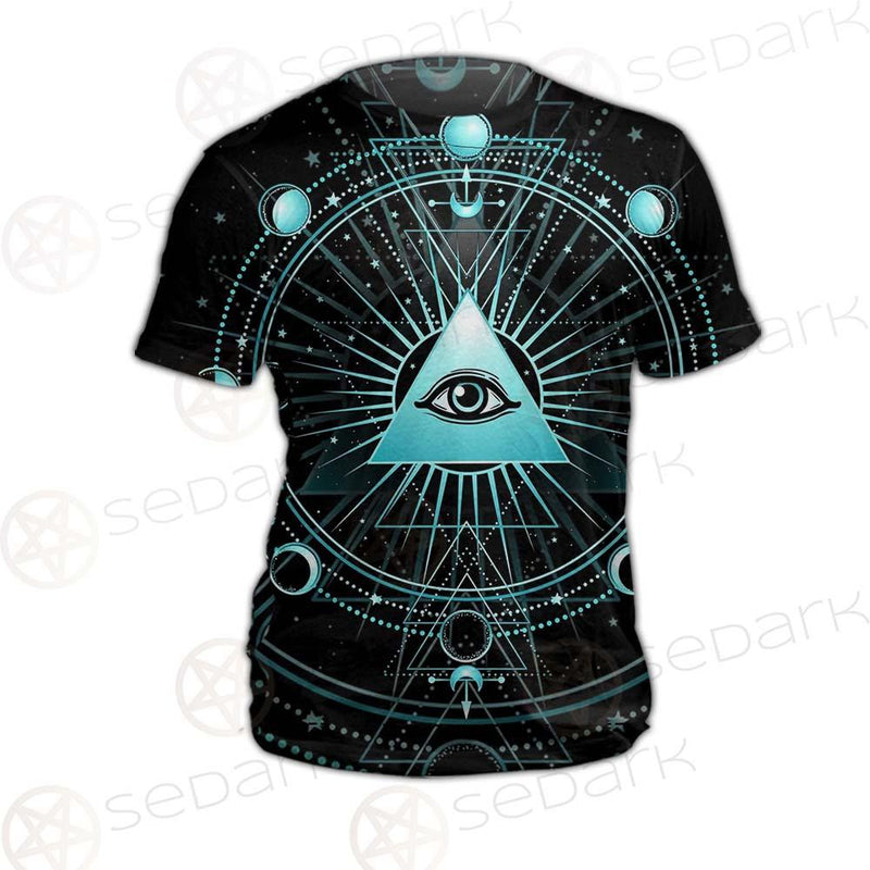 Vector Illustration On A Black Background SDN-1033 Unisex T-shirt