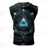 Vector Illustration On A Black Background SDN-1033 Zip Sleeveless Hoodie