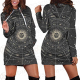 Moonlight Activity In Vintage SDN-1034 Hoodie Dress