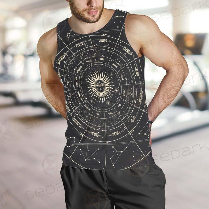 Moonlight Activity In Vintage SDN-1034 Men Tank-tops