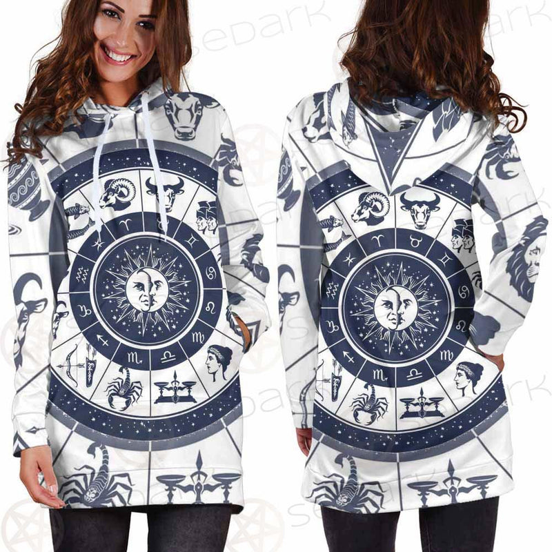 Zodiac Astrology Circle SDN-1035 Hoodie Dress