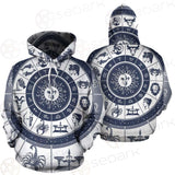 Zodiac Astrology Circle SDN-1035 Hoodie & Zip-up Hoodie