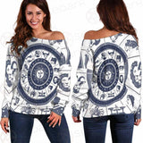Zodiac Astrology Circle SDN-1035 Off Shoulder Sweaters