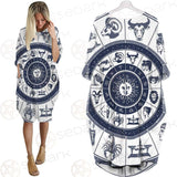 Zodiac Astrology Circle SDN-1035 Batwing Pocket Dress