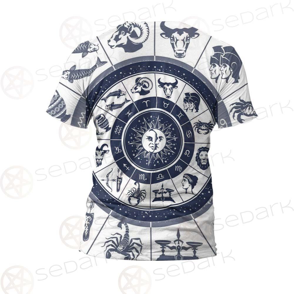 Zodiac Astrology Circle SDN-1035 Unisex T-shirt