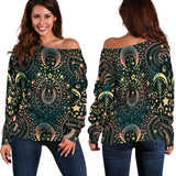 Spirituality And Occultism Off Shoulder Sweaters