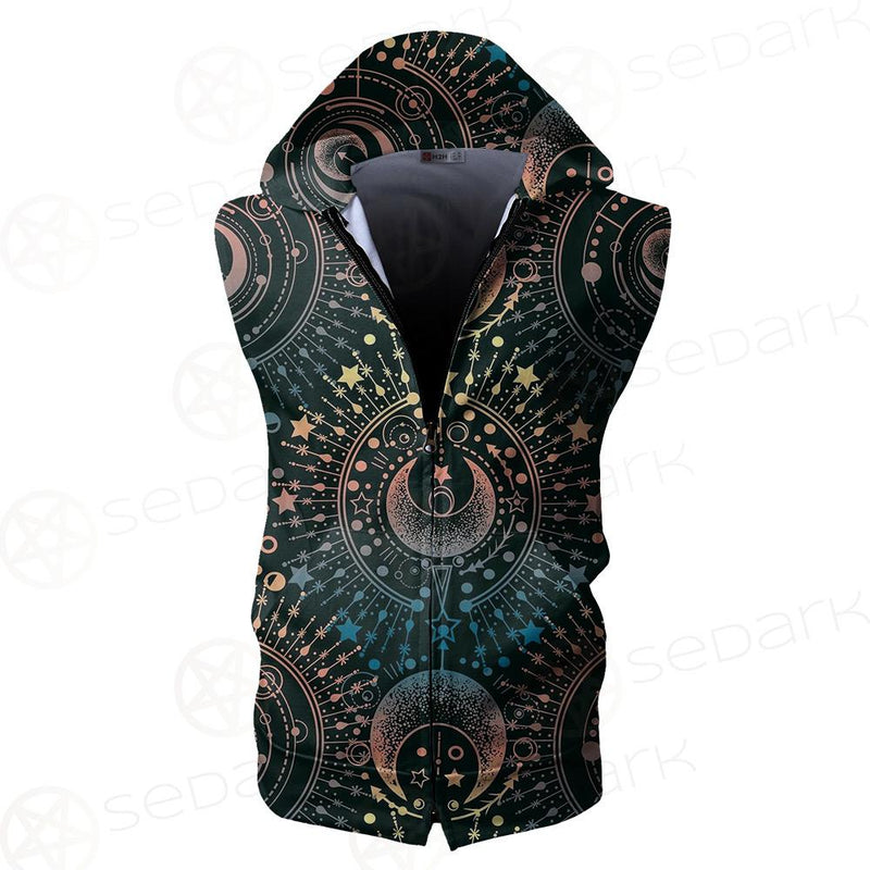 Spirituality And Occultism Zip Sleeveless Hoodie