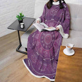 Thin Line Vector Design SDN-1038 Sleeved Blanket