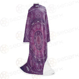 Thin Line Vector Design SDN-1038 Sleeved Blanket