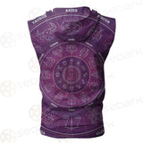 Thin Line Vector Design SDN-1038 Zip Sleeveless Hoodie