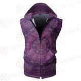 Thin Line Vector Design SDN-1038 Zip Sleeveless Hoodie