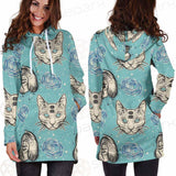 Seamless Pattern In Tatto Art SDN-1039 Hoodie Dress