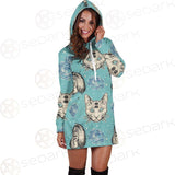 Seamless Pattern In Tatto Art SDN-1039 Hoodie Dress