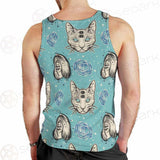 Seamless Pattern In Tatto Art SDN-1039 Men Tank-tops