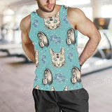 Seamless Pattern In Tatto Art SDN-1039 Men Tank-tops