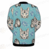 Seamless Pattern In Tatto Art SDN-1039 Button Jacket