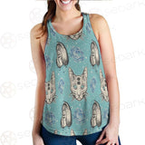 Seamless Pattern In Tatto Art SDN-1039 Women Tank Top