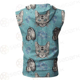 Seamless Pattern In Tatto Art SDN-1039 Zip Sleeveless Hoodie