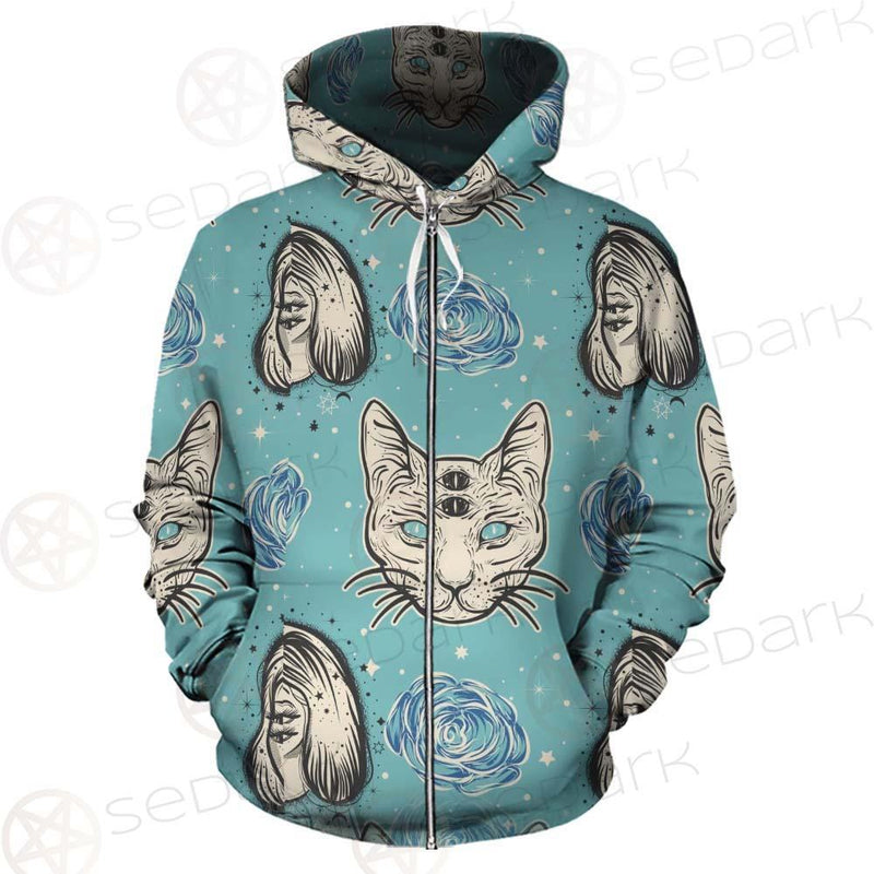 Seamless Pattern In Tatto Art SDN-1039 Hoodie & Zip-up Hoodie