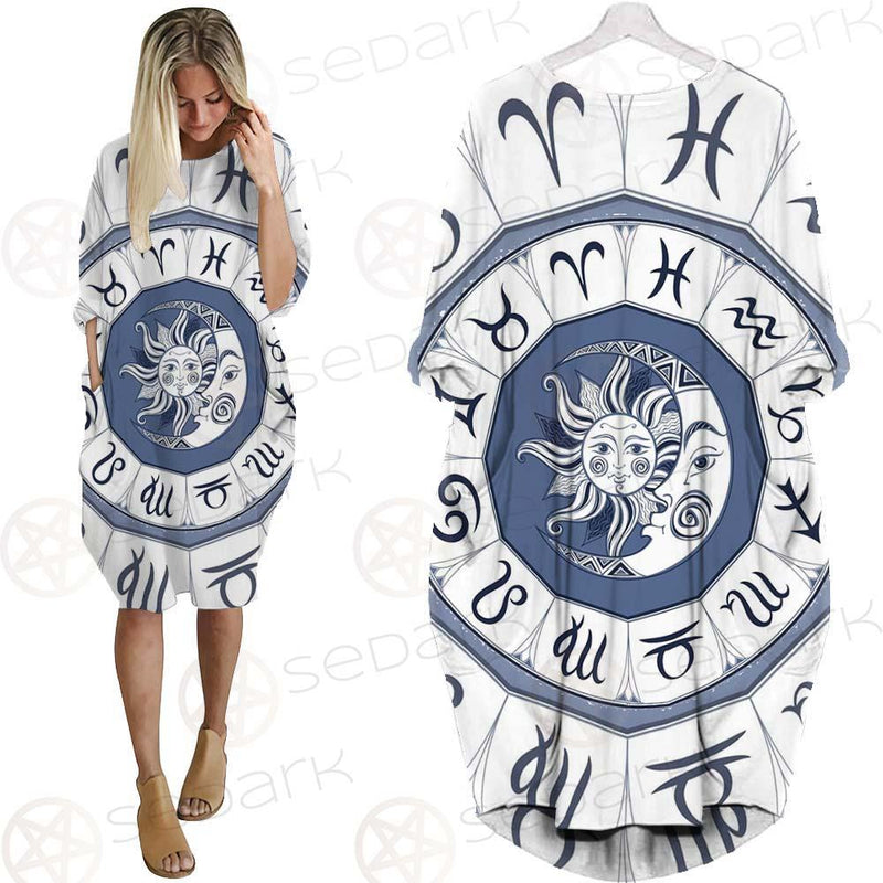 The Sun And The Moon SDN-1040 Batwing Pocket Dress