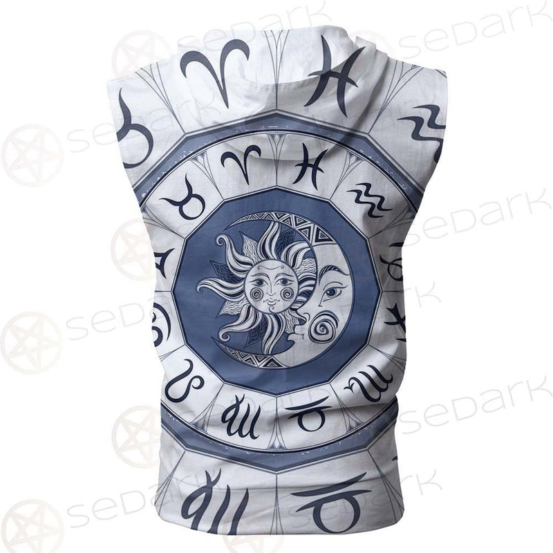 The Sun And The Moon SDN-1040 Zip Sleeveless Hoodie
