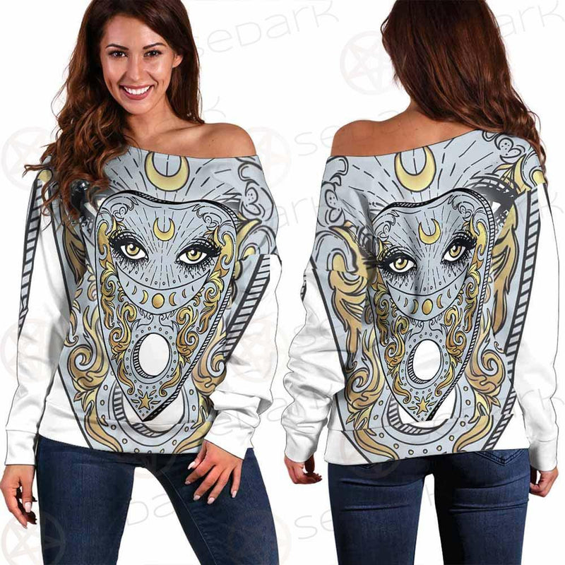 Mediumship Divination Equipment SDN-1041 Off Shoulder Sweaters