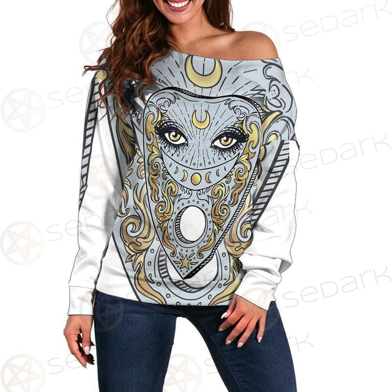 Mediumship Divination Equipment SDN-1041 Off Shoulder Sweaters