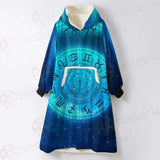 Zodiac Astrology Signs For Horoscope SDN-1042 Oversized Sherpa Blanket Hoodie
