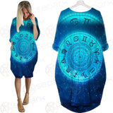 Zodiac Astrology Signs For Horoscope SDN-1042 Batwing Pocket Dress