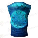 Zodiac Astrology Signs For Horoscope SDN-1042 Zip Sleeveless Hoodie