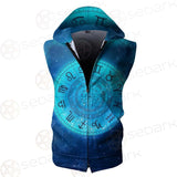 Zodiac Astrology Signs For Horoscope SDN-1042 Zip Sleeveless Hoodie