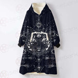 The Masonic Tattoo SDN-1043 Oversized Sherpa Blanket Hoodie