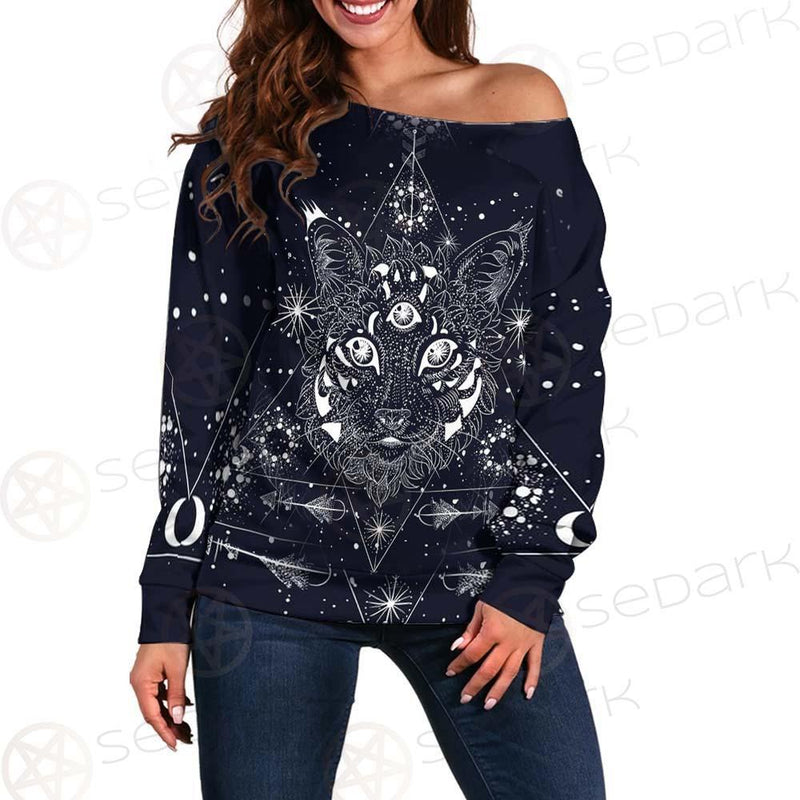 The Masonic Tattoo SDN-1043 Off Shoulder Sweaters