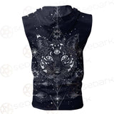 The Masonic Tattoo SDN-1043 Zip Sleeveless Hoodie