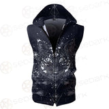 The Masonic Tattoo SDN-1043 Zip Sleeveless Hoodie