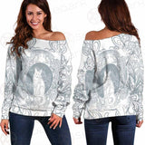 Vector Illustration For All Saints Day SDN-1044 Off Shoulder Sweaters