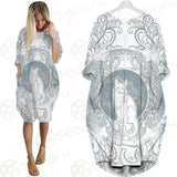 Vector Illustration For All Saints Day SDN-1044 Batwing Pocket Dress