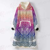 Magic Mandala SDN-1045 Oversized Sherpa Blanket Hoodie