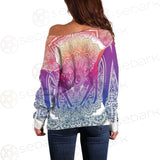 Magic Mandala SDN-1045 Off Shoulder Sweaters