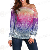 Magic Mandala SDN-1045 Off Shoulder Sweaters
