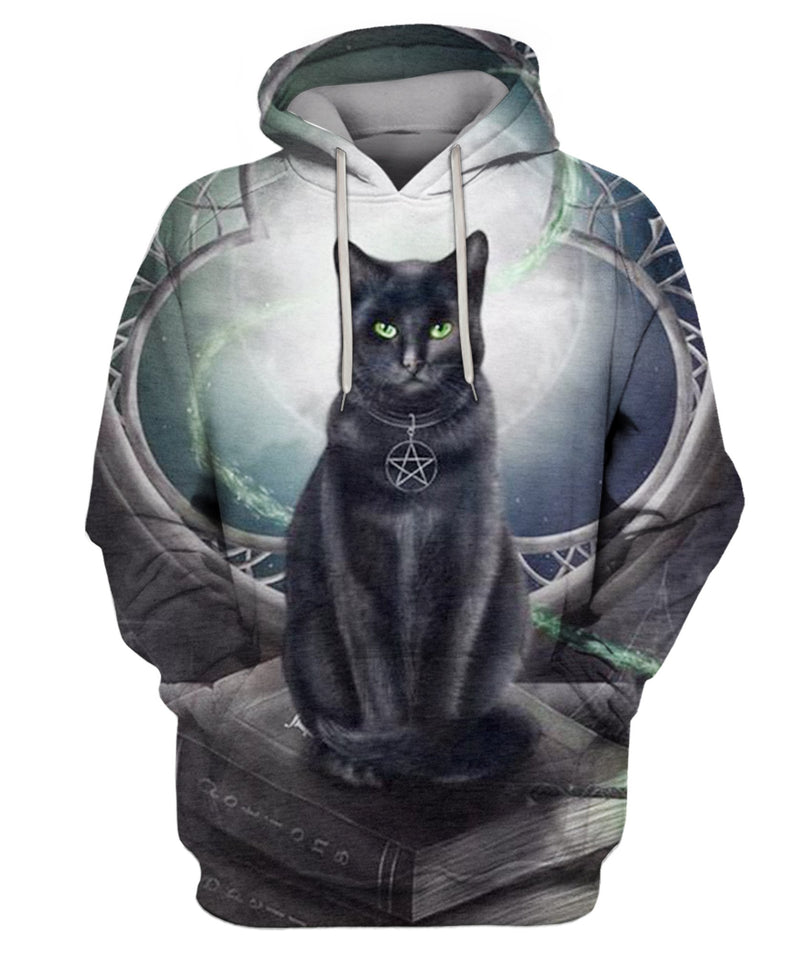 Pretty Stuff Balck Cat Familiar Hoodie